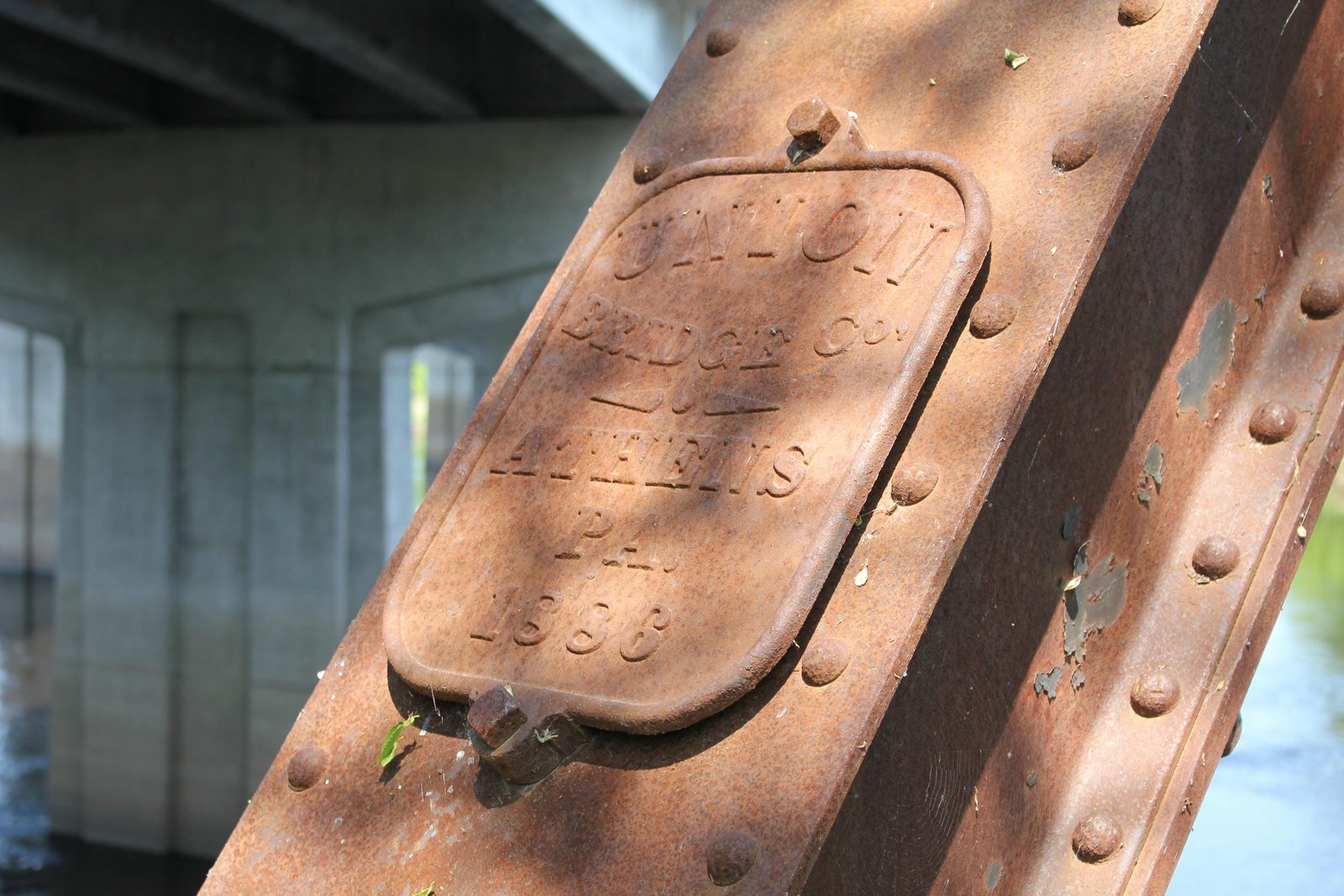 Plaque, south span (span #1)